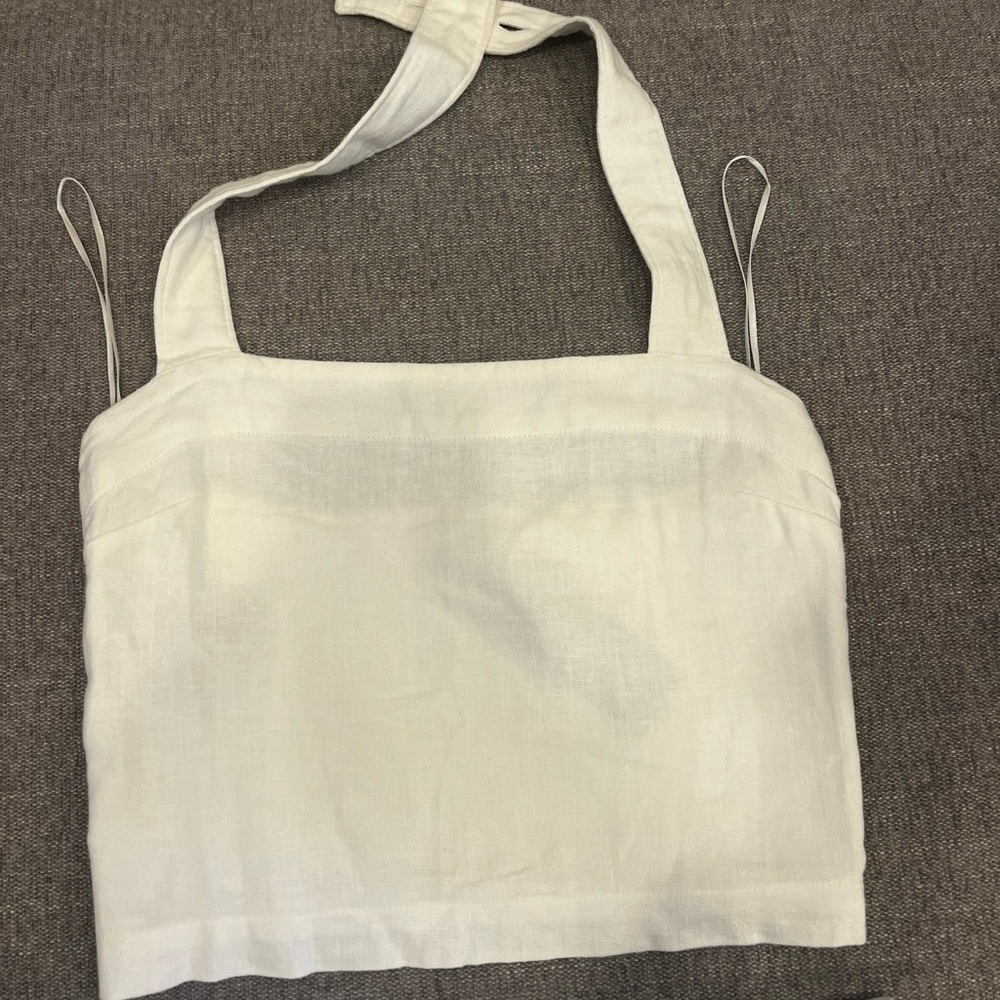 Abercrombie & Fitch White Linen Skirt Set - Picture 3 of 6